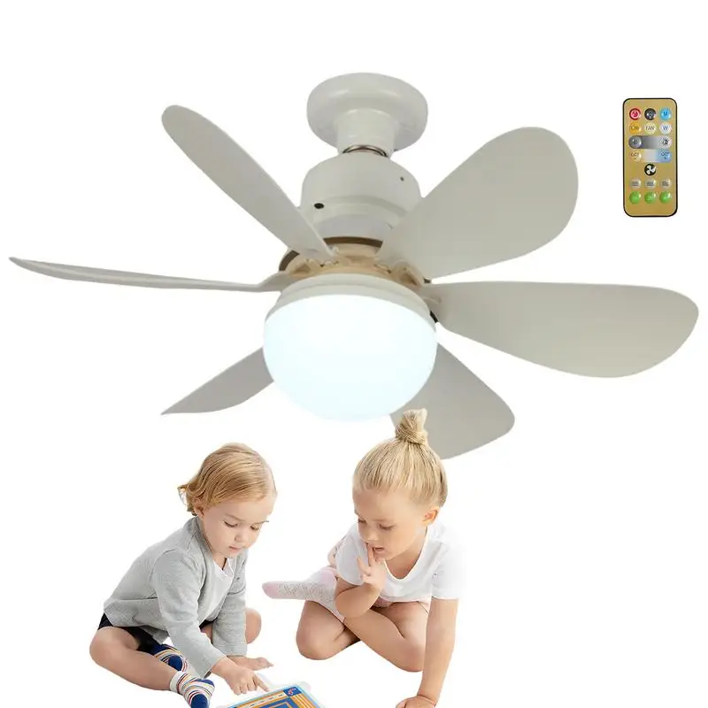 

Ceiling Fan Light Ceiling Dimmable E26 E27 LED Light Fan Light Up Fan With Timer For Dormitory Kitchen Bedroom Children's Room
