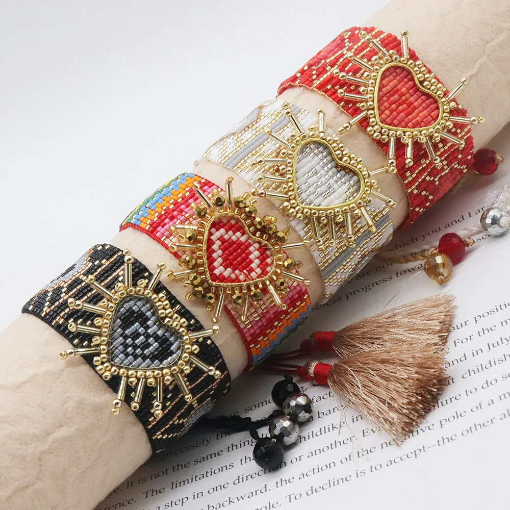 Miyuki Rice Beads Fashion Simple Handwoven Hot Selling Love Beads Tassel Bracelet
Miyuki Rice Beads Fashion Simple Handwoven Hot Selling Love Beads Tassel Bracelet