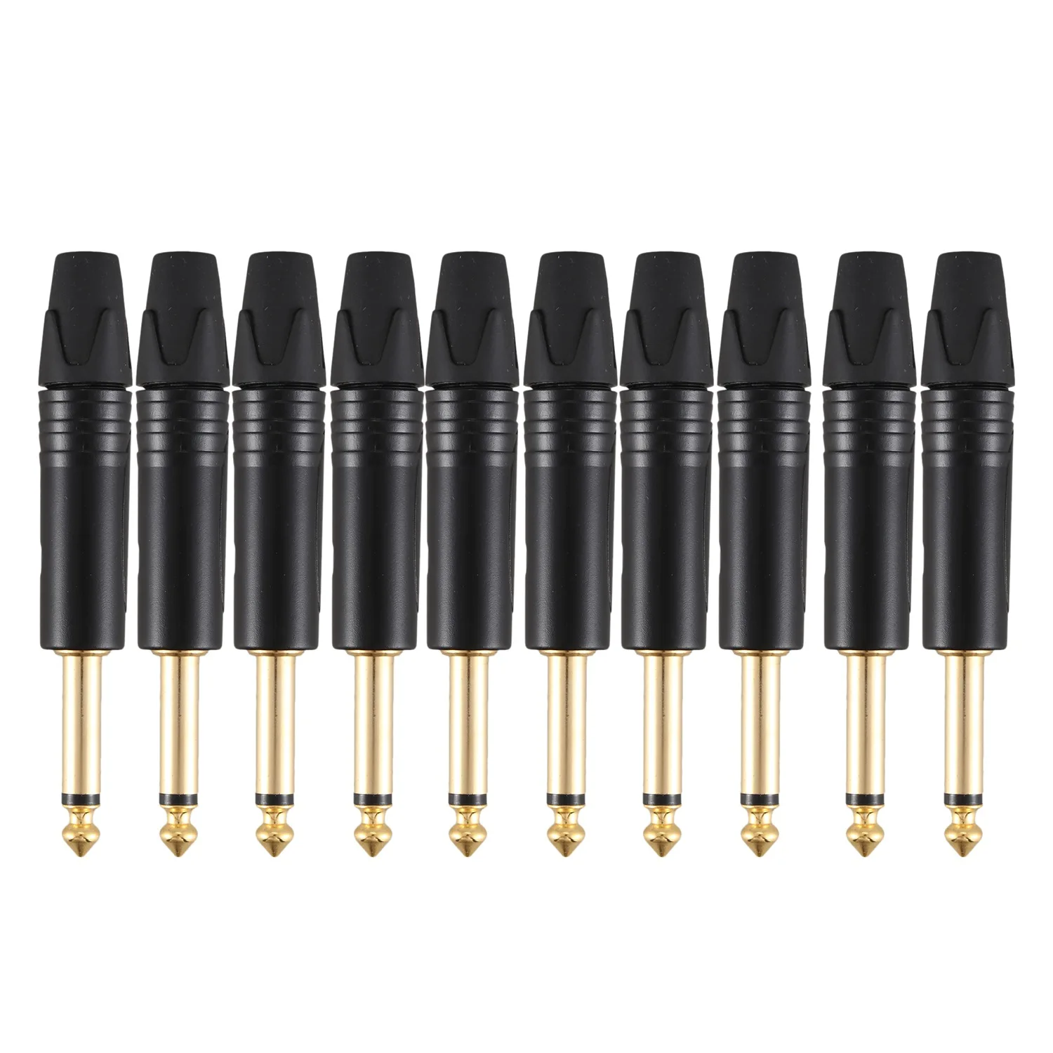Gold Plating 10Pcs Plug Mono Professional 2 Pole 6.35 Mm 6.5Mm Stereo Jack Plug Neutrik 6.35Mm Jack Black
Gold Plating 10Pcs Plug Mono Professional 2 Pole 6.35 Mm 6.5Mm Stereo Jack Plug Neutrik 6.35Mm Jack Black