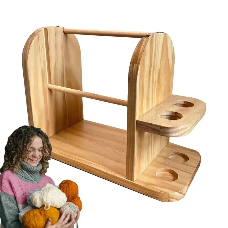 Wooden Yarn Holder Yarn Holder Knitting Yarn Rack Pine Crochet Bowl Double Revolving Spindle Feeder With organizer Home Supplies
Wooden Yarn Holder Yarn Holder Knitting Yarn Rack Pine Crochet Bowl Double Revolving Spindle Feeder With organizer Home Supplies