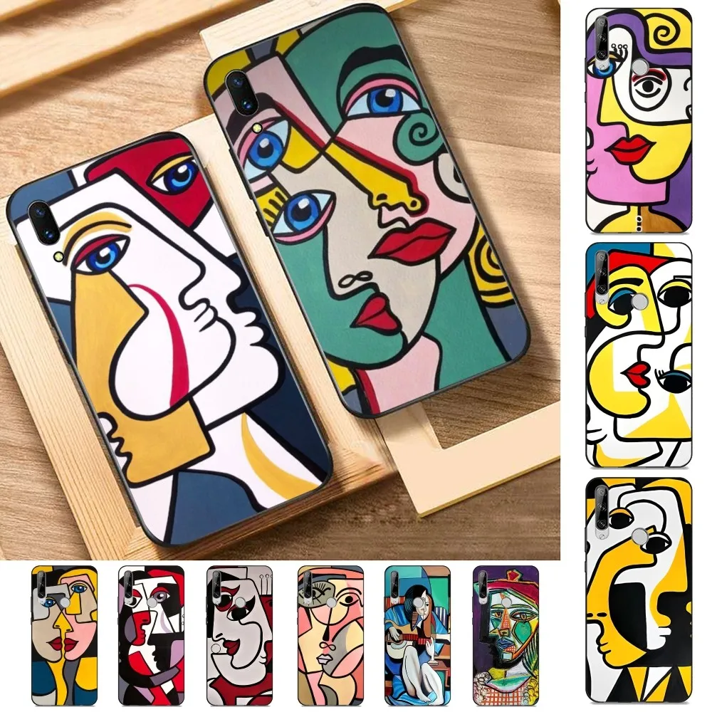 

Picasso Abstract Art Painting Phone Case For Huawei Y9 6 7 5 Prime Enjoy 7s 7 8 plus 7a 9e 9plus 8E Lite Psmart Shell