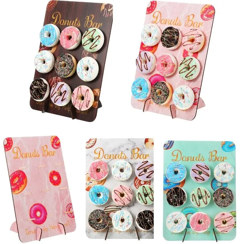 Wooden Donut Wall Display Stand Doughnut Holder Festive Baby Shower Birthday Party Favor Dessert Decor Wedding Table Decorations
Wooden Donut Wall Display Stand Doughnut Holder Festive Baby Shower Birthday Party Favor Dessert Decor Wedding Table Decorations