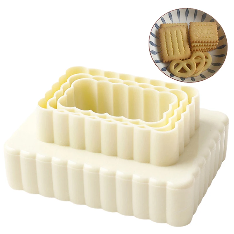 

3Pcs/Set Square Biscuit Molds DIY Fondant Cookie Mold Cake Decor Tool Cookie Cutters Pastry Moulds Baking Supplies Cake Molds
