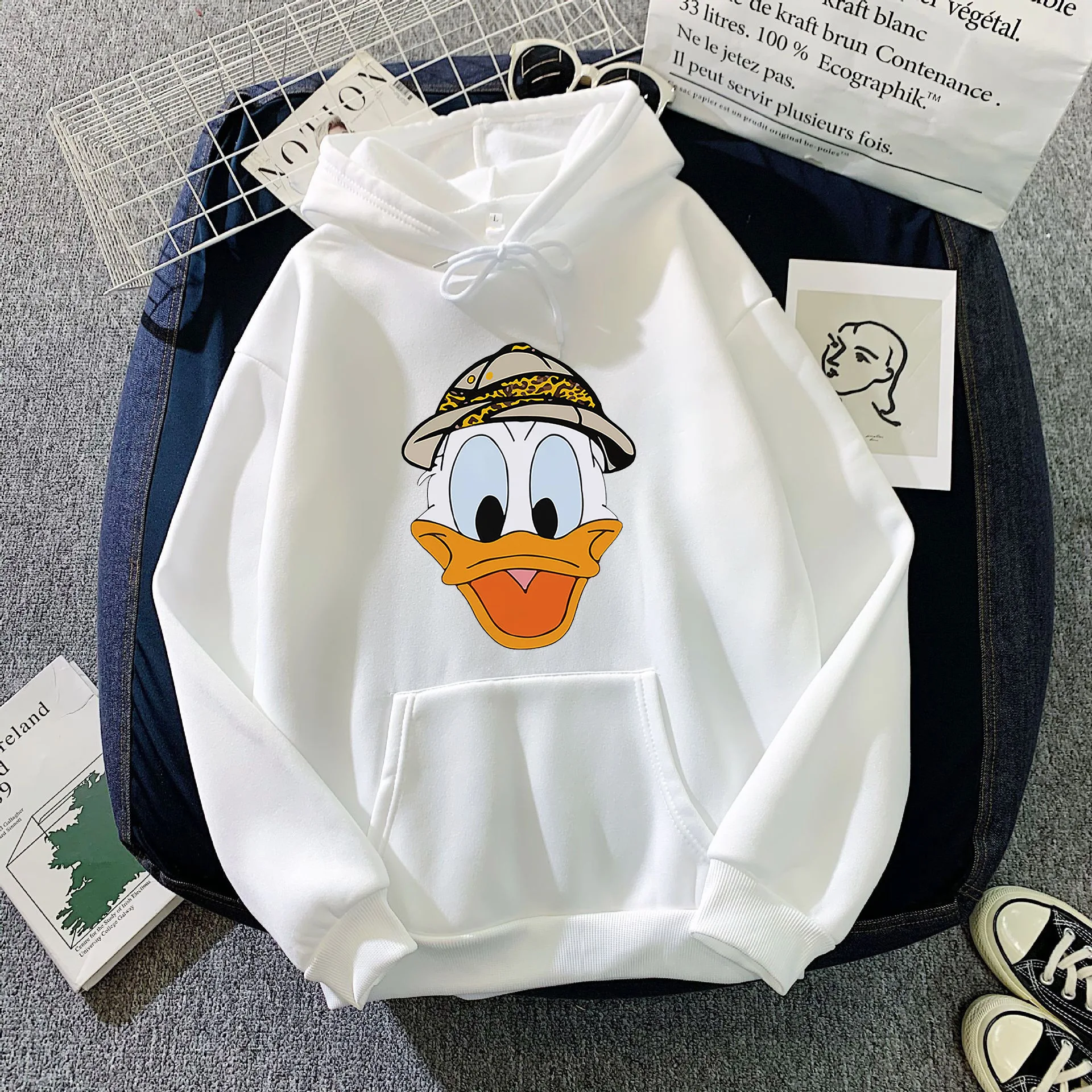Disney Donald Duck print casual hoodie women's sweatshirt 2023 fashion new winter and autumn sweatshirt Y2K
Disney Donald Duck print casual hoodie women's sweatshirt 2023 fashion new winter and autumn sweatshirt Y2K