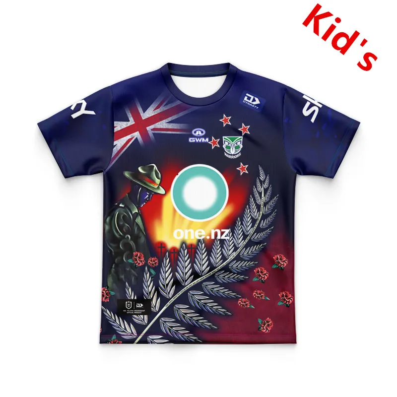 2024 NEW ZEALAND WARRIORS ANZAC YOUTH TRAINING RUGBY JERSEY Kids size 16--26 ( Print name and number )
2024 NEW ZEALAND WARRIORS ANZAC YOUTH TRAINING RUGBY JERSEY Kids size 16--26 ( Print name and number )