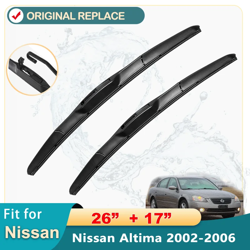 For Nissan Altima 2002-2006 26"+17" Front Wiper Blades Windshield Windscreen Window Cutter Accessories 2003 2004 2005
For Nissan Altima 2002-2006 26"+17" Front Wiper Blades Windshield Windscreen Window Cutter Accessories 2003 2004 2005