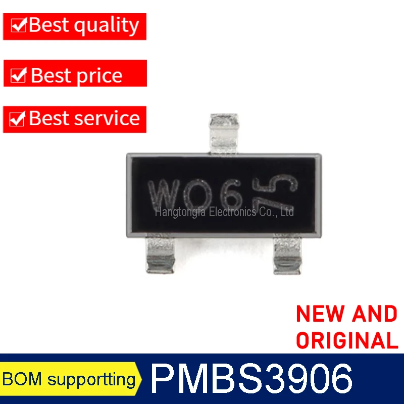 3000 шт./лот оригинальный PMBS3906 3906 маркировка WO6 SOT-23-3 40 В 100 мА Триод SMD Новинка
3000 шт./лот оригинальный PMBS3906 3906 маркировка WO6 SOT-23-3 40 В 100 мА Триод SMD Новинка