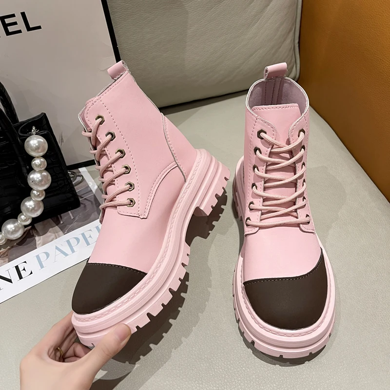 Ankle Boots Women Chunky Platform Heels Short Boots Casual Lace Flat 2023 New Light Ladies Fashion Shoes Woman Boot Martin Boots
Ankle Boots Women Chunky Platform Heels Short Boots Casual Lace Flat 2023 New Light Ladies Fashion Shoes Woman Boot Martin Boots