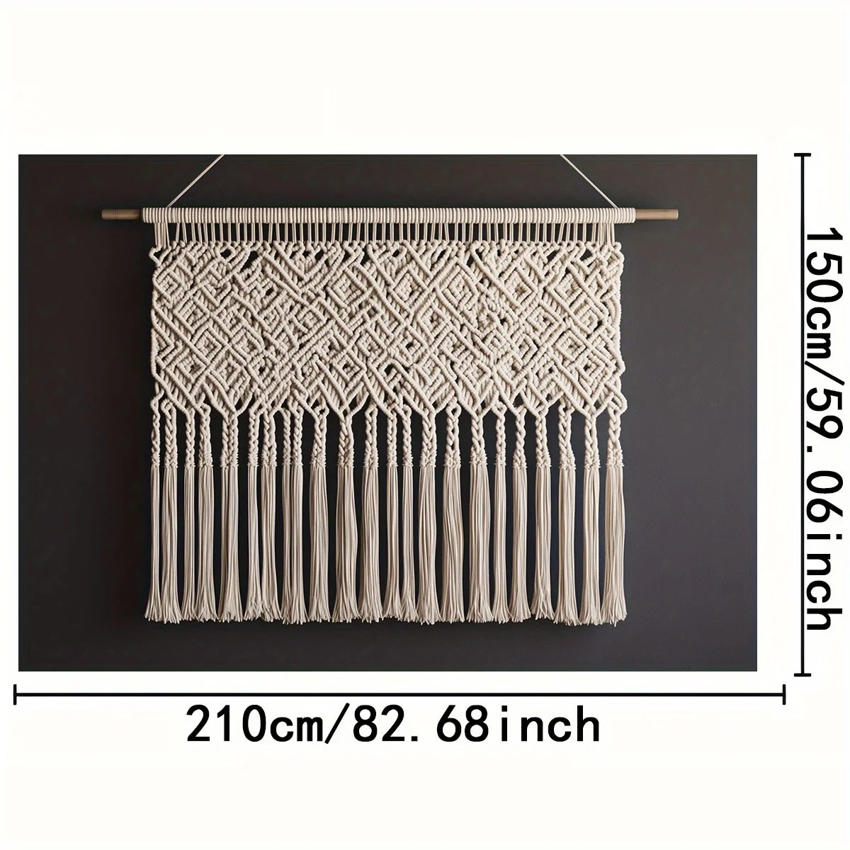 Bohemian Wood & Bead Wall Hanging 3 S788f81bc377b429a9c550a027d406422b