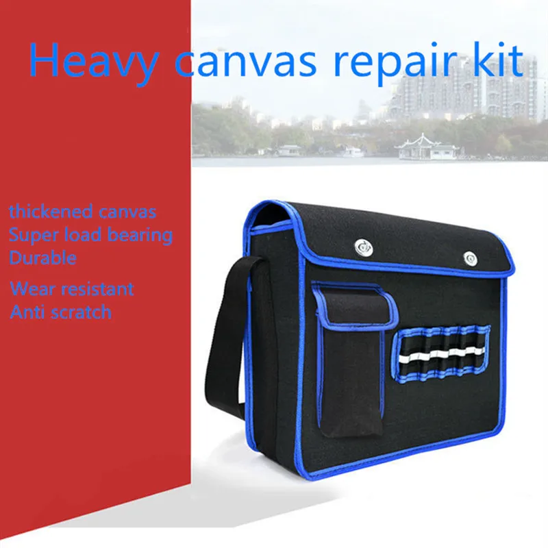 Storage Bags Canvas Tool Bag Electrician Kit Repair Tools Screwdriver Pinpointer Handyman Hand Multimeter Professional Goods Job
Storage Bags Canvas Tool Bag Electrician Kit Repair Tools Screwdriver Pinpointer Handyman Hand Multimeter Professional Goods Job