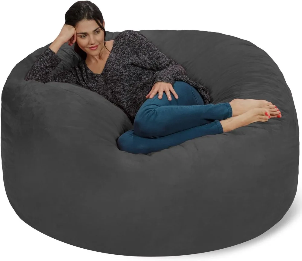 Chill Sack Bean Bag Chair: Giant 5' Memory Foam Furniture Bean Bag - Big Sofa with Soft Micro Fiber Cover - Charcoal
Chill Sack Bean Bag Chair: Giant 5' Memory Foam Furniture Bean Bag - Big Sofa with Soft Micro Fiber Cover - Charcoal