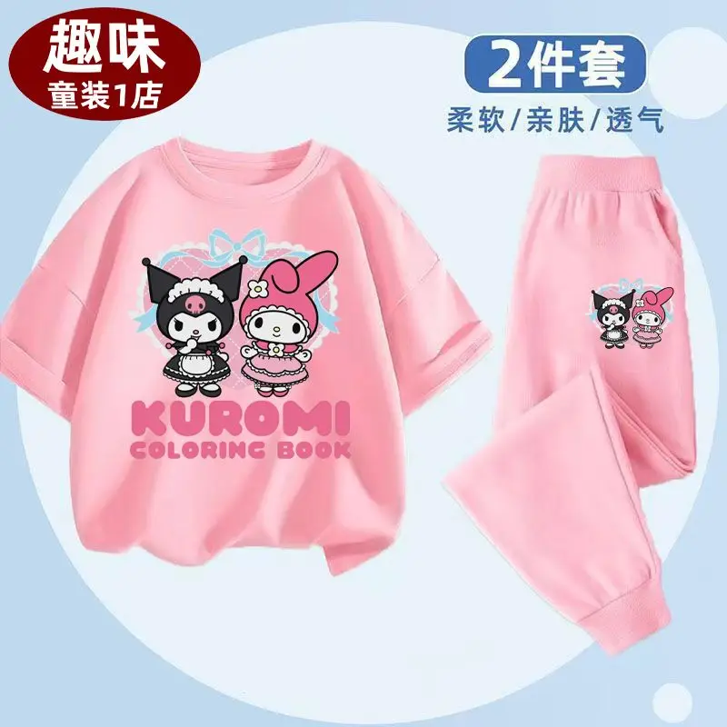 1 2Pcs Kuromi Kawaii Sanrio Anime Children Casual Shirt Pants Summer Cute My Melody Cotton Short-Sleeved Two-Piece Set Gifts
1 2Pcs Kuromi Kawaii Sanrio Anime Children Casual Shirt Pants Summer Cute My Melody Cotton Short-Sleeved Two-Piece Set Gifts
