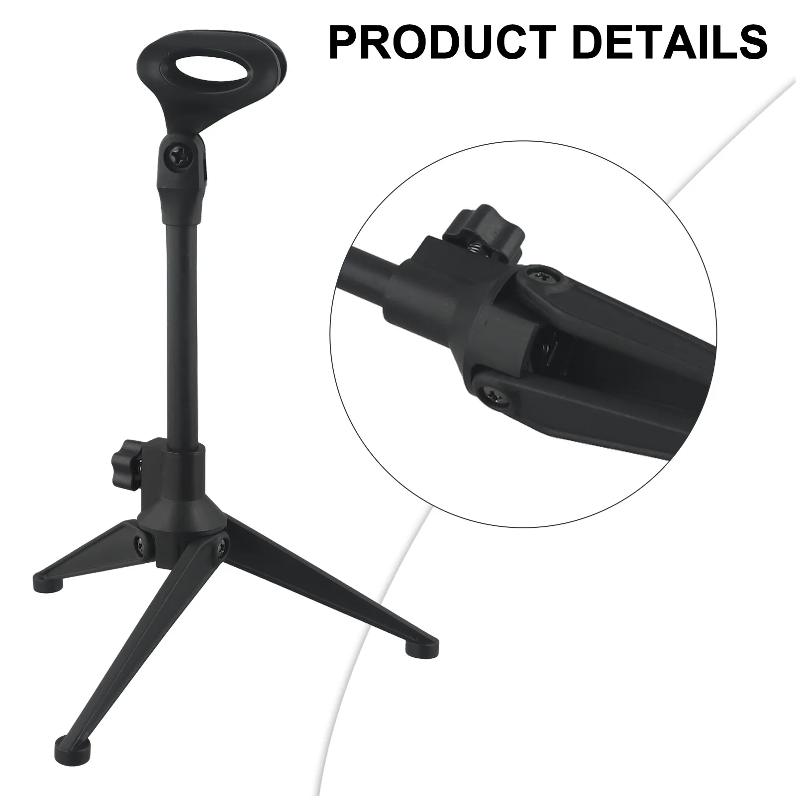 Adjustable Microphone Stand Desktop Tripod Table Stand Clip Holder Bracket Black Electric Instrument Parts
Adjustable Microphone Stand Desktop Tripod Table Stand Clip Holder Bracket Black Electric Instrument Parts