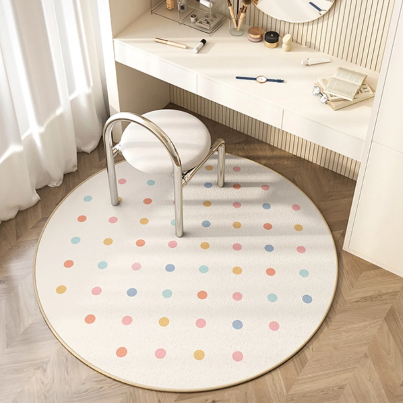 

Round Carpet for Bedroom Cute Cartoon Bedside Rug Large Area Home Decoration IG Minimalism Cloakroom Mat ковер Tapis Tapete 러그