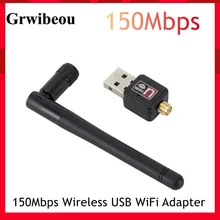 Grwibeou Mini 150Mbps Wireless USB WIFI Adapter Network Card 802.11n Ethernet WI-FI Dongle Free CD Driver For PC Desktop Laptop
Grwibeou Mini 150Mbps Wireless USB WIFI Adapter Network Card 802.11n Ethernet WI-FI Dongle Free CD Driver For PC Desktop Laptop