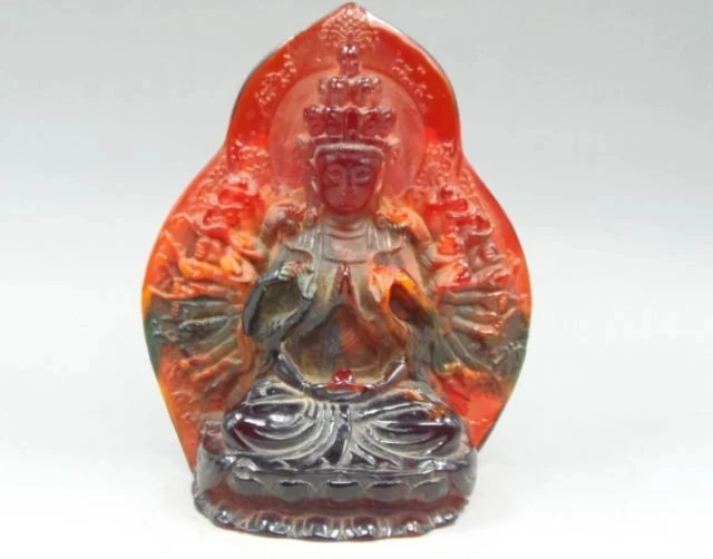 Elaborate Chinese Old Handwork Resin Lifelike 1000-hands Kwan-yin Auspicious Statue
Elaborate Chinese Old Handwork Resin Lifelike 1000-hands Kwan-yin Auspicious Statue