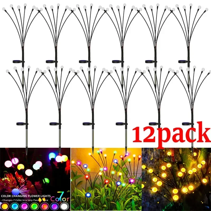 1/4/8/12Pack Outdoor LED Solar Lights Waterproof Starburst Firefly Lights Lawn Garden Lamp for Path Landscape Decorative Lights
1/4/8/12Pack Outdoor LED Solar Lights Waterproof Starburst Firefly Lights Lawn Garden Lamp for Path Landscape Decorative Lights