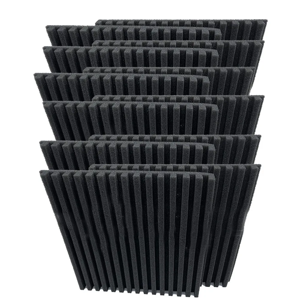 12 PCS Acoustic Wall Panel Tiles Studio Sound Proofing Insulation Foam Pads For Sound Recording Studio Listening Room KTV
12 PCS Acoustic Wall Panel Tiles Studio Sound Proofing Insulation Foam Pads For Sound Recording Studio Listening Room KTV