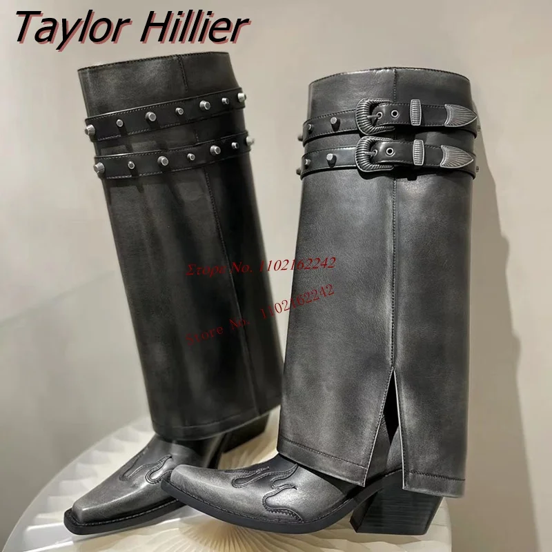 Embroidered Black Sleeve Trouser Boots Women 2023 New Pointed Toe Retro Thick Heel Cavalier Boots Trendy Fashion Mid-Calf Boots
Embroidered Black Sleeve Trouser Boots Women 2023 New Pointed Toe Retro Thick Heel Cavalier Boots Trendy Fashion Mid-Calf Boots