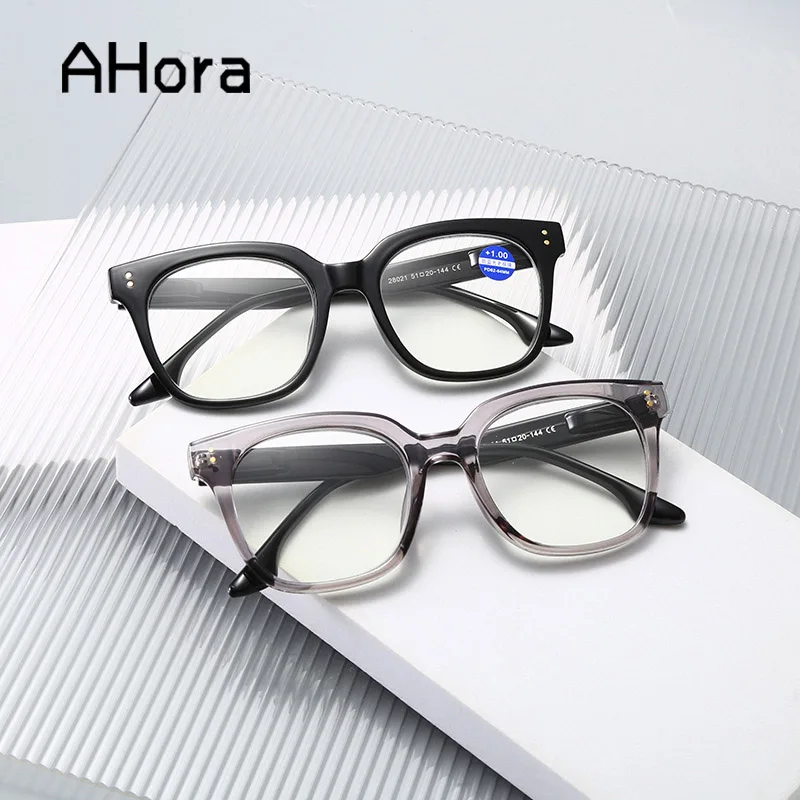 

Ahora New Women&Men Computer Reading Glasses Square Blocking Blue Light Presbyopia Eyeglasses +1.0+1.5+2.0+2.5+3.0+3.5+4.0