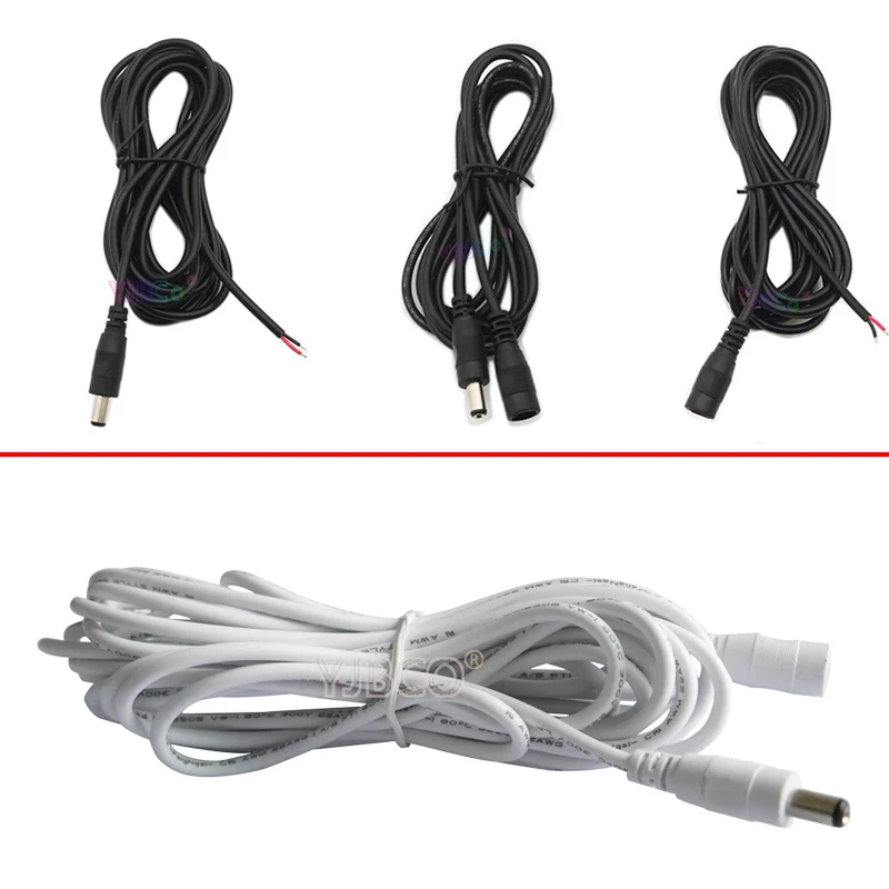 10 pcs 0.5m 1m 2m 3m 5m 10m DC cable connector DC Power Plug with extension wire DC female and Male Jack adapter 5.5 * 2.1 mm
10 pcs 0.5m 1m 2m 3m 5m 10m DC cable connector DC Power Plug with extension wire DC female and Male Jack adapter 5.5 * 2.1 mm