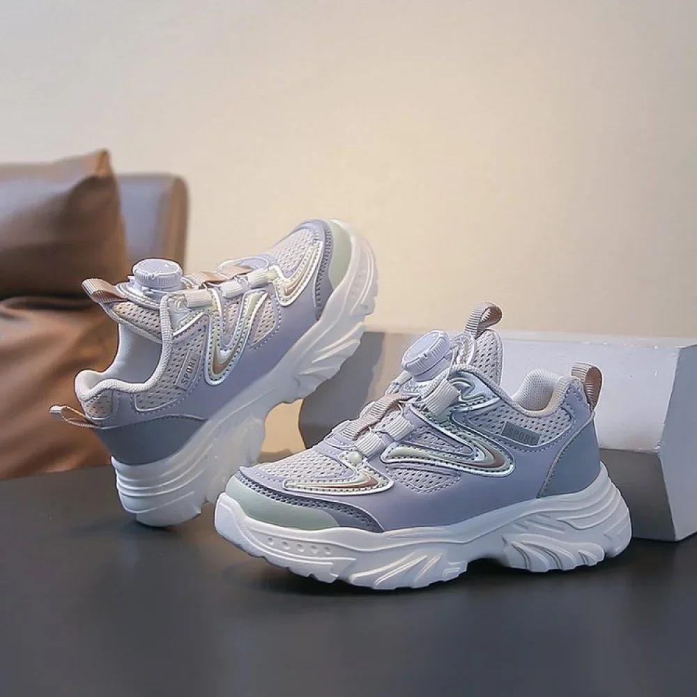 أحذية رياضية من الجلد الصناعي للأطفال موديل 2026، أحذية جري عصرية للمراهقين والأطفال، شبكية وقابلة للتنفس للأولاد والبنات أحذية رياضية من الجلد الصناعي للأطفال موديل 2026، أحذية جري عصرية للمراهقين والأطفال، شبكية وقابلة للتنفس للأولاد والبنات