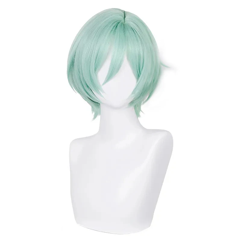 

Game Ensemble Stars Kazehaya Tatsumi Cosplay Wig Cyan Short Hair Heat Resistant Synthetic Halloween Party Accessories Props