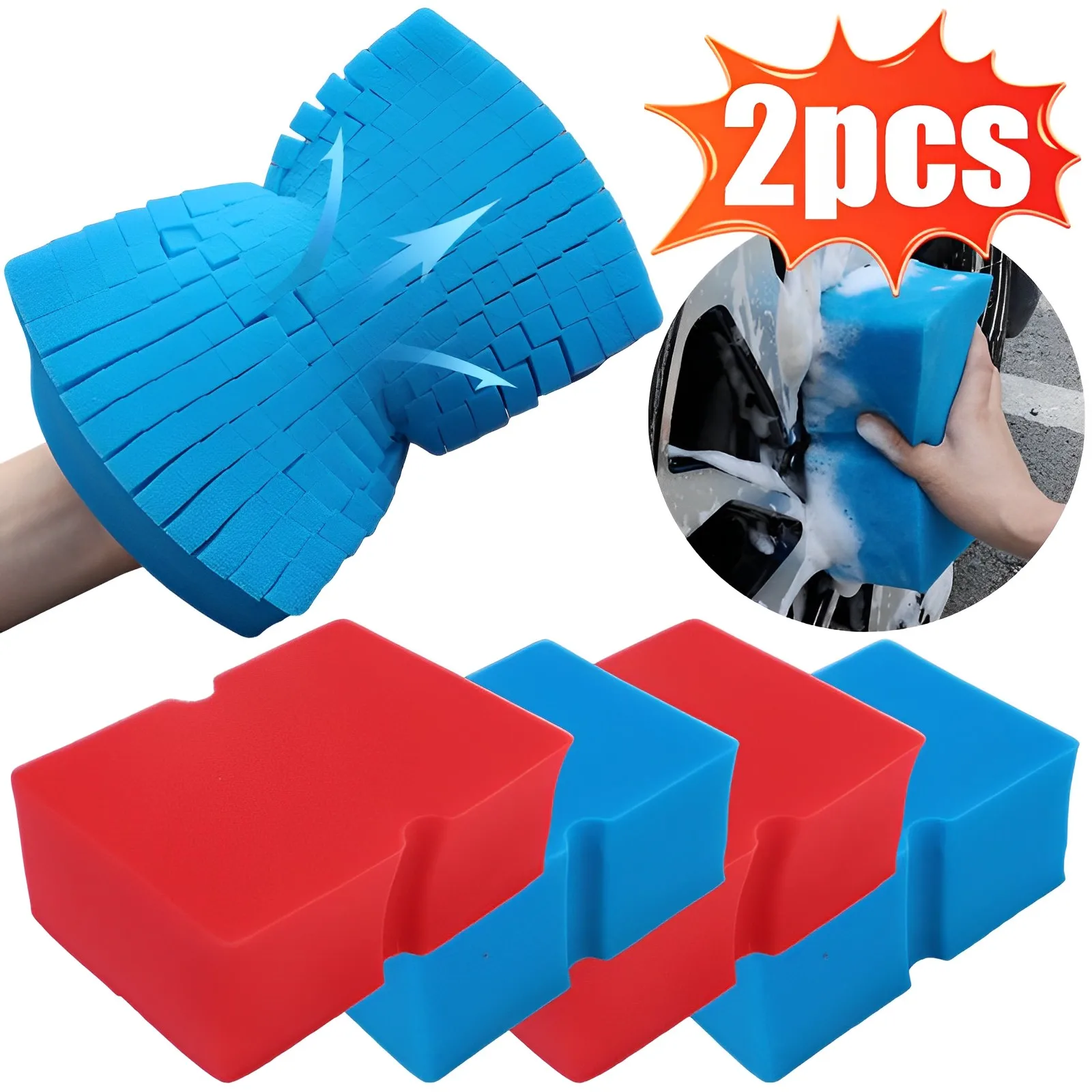 Large Stain Removing Cleaning Sponge Wipe Super Absorbent Mesh Sponge Car Wash Cloth Non-scratch Easy To Grip Cars Cleaning Tool 
Large Stain Removing Cleaning Sponge Wipe Super Absorbent Mesh Sponge Car Wash Cloth Non-scratch Easy To Grip Cars Cleaning Tool