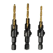 4PCS/SET Countersink Drill Bit Cone-hole Inverted Angle Drill 1/4" Hexagonal Shank Hole Drill Sinking Woodworking Hole Opener
4PCS/SET Countersink Drill Bit Cone-hole Inverted Angle Drill 1/4" Hexagonal Shank Hole Drill Sinking Woodworking Hole Opener