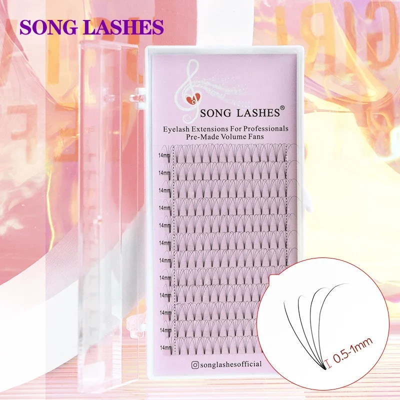 SONG LASHES 0.07 0.10mm thickness premade fan premade volume fans Lashes 3D4D5D6Dshort stem Volume Lashes Eyelash Extension
SONG LASHES 0.07 0.10mm thickness premade fan premade volume fans Lashes 3D4D5D6Dshort stem Volume Lashes Eyelash Extension