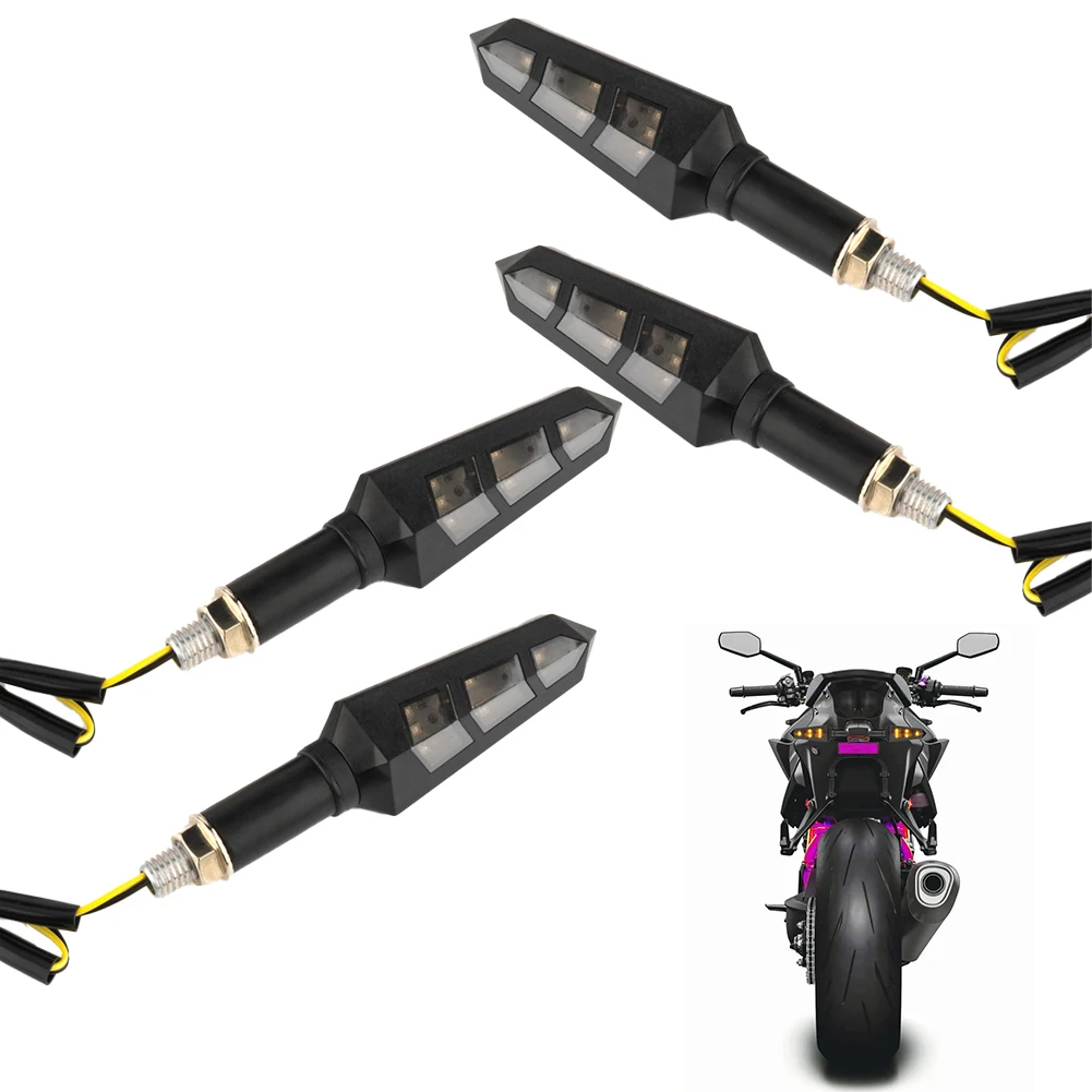 4Pcs Motorcycle 6LED Turn Signal Indicator Light Blinker Lamp Amber Waterproof Universal Turn Signal Light Brake Lamp Strip Turn
4Pcs Motorcycle 6LED Turn Signal Indicator Light Blinker Lamp Amber Waterproof Universal Turn Signal Light Brake Lamp Strip Turn