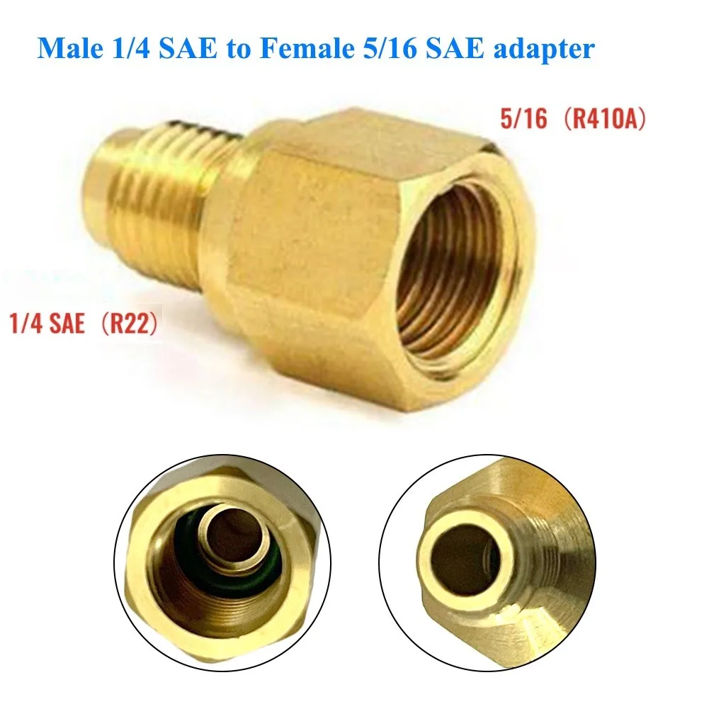 New R410a Adapter Quick Coupling 1/4 SAE To 5/16 SAE 1/4-5/16 SAE Adapter Air Conditioner Conditioner Adapter R410A
New R410a Adapter Quick Coupling 1/4 SAE To 5/16 SAE 1/4-5/16 SAE Adapter Air Conditioner Conditioner Adapter R410A