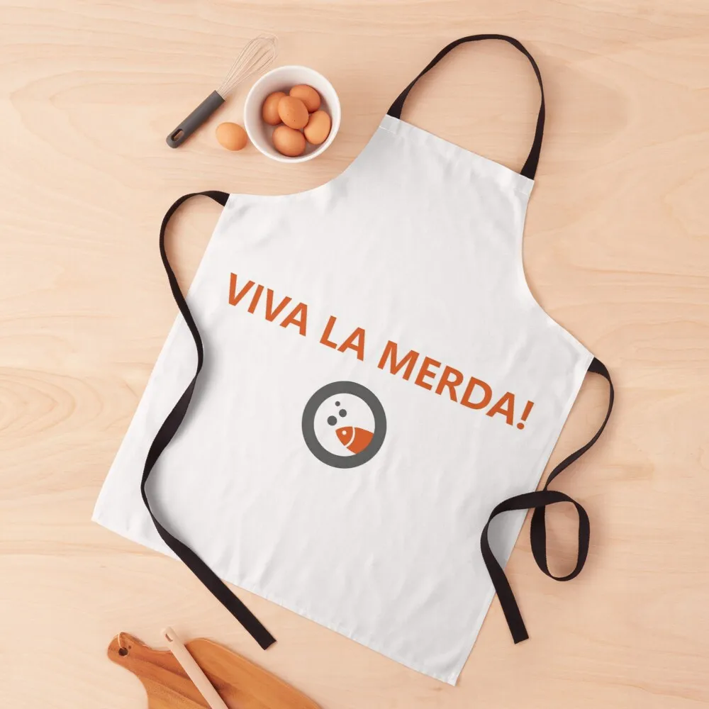 

Viva la merda - Boris Apron funny kitchen apron chef kitchen apron