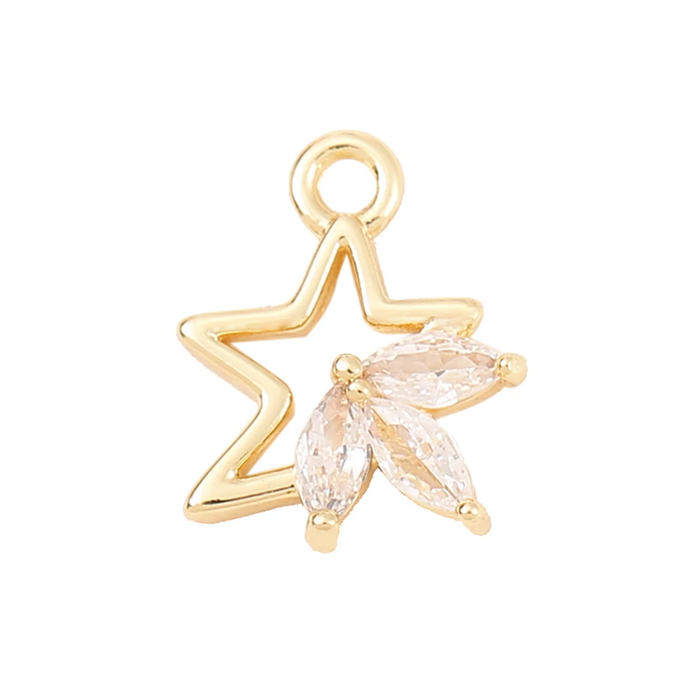 Factory Wholesale Gold Color Brass And Zircon Star Charms Pendants Necklace And Bracelet Earring Diy Jewelry Accessories Parts
Factory Wholesale Gold Color Brass And Zircon Star Charms Pendants Necklace And Bracelet Earring Diy Jewelry Accessories Parts