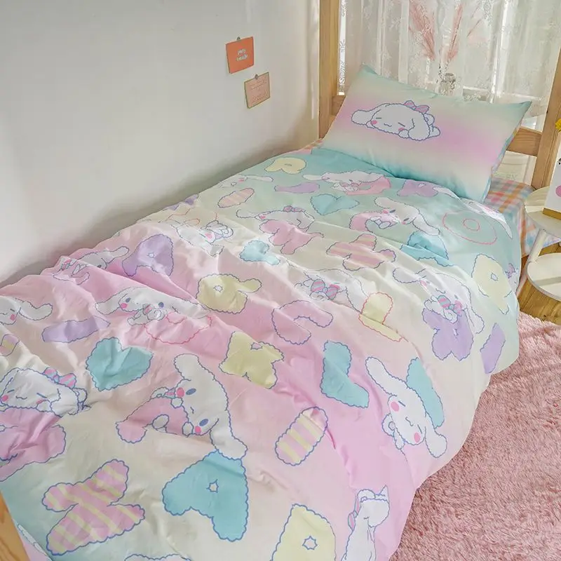 Sanrio Cinnamoroll Bedding Set Cartoon Four Piece Bedding Double Sheets Pillowcase Bed Linens Dorm Bedclothes Home Textile
Sanrio Cinnamoroll Bedding Set Cartoon Four Piece Bedding Double Sheets Pillowcase Bed Linens Dorm Bedclothes Home Textile