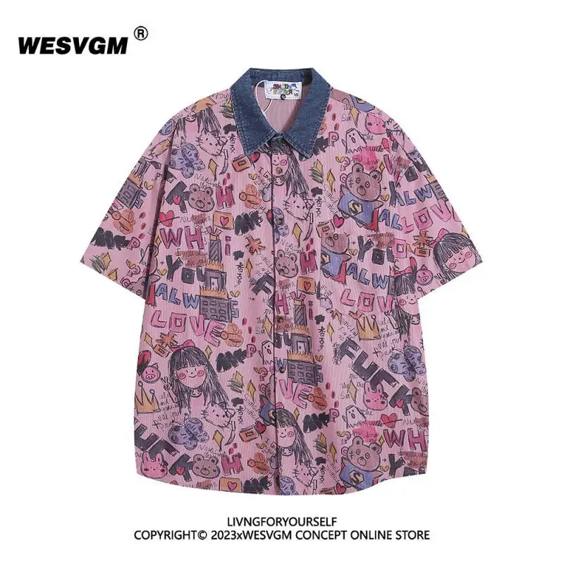 Футболка женская с коротким рукавом, нишевая рубашка в американском ретро-стиле с граффити, свободная с мультипликационным рисунком, большие размеры, лето
Футболка женская с коротким рукавом, нишевая рубашка в американском ретро-стиле с граффити, свободная с мультипликационным рисунком, большие размеры, лето