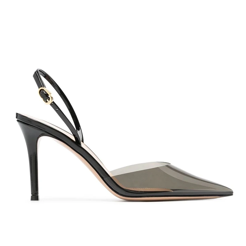 8.5-9.5cm High Heel Pumps for Women 2023 Pointed Toe Slingbacks Transparent PVC Heeled Shoes Buckle Strappy Stilettos Party Shoe
8.5-9.5cm High Heel Pumps for Women 2023 Pointed Toe Slingbacks Transparent PVC Heeled Shoes Buckle Strappy Stilettos Party Shoe