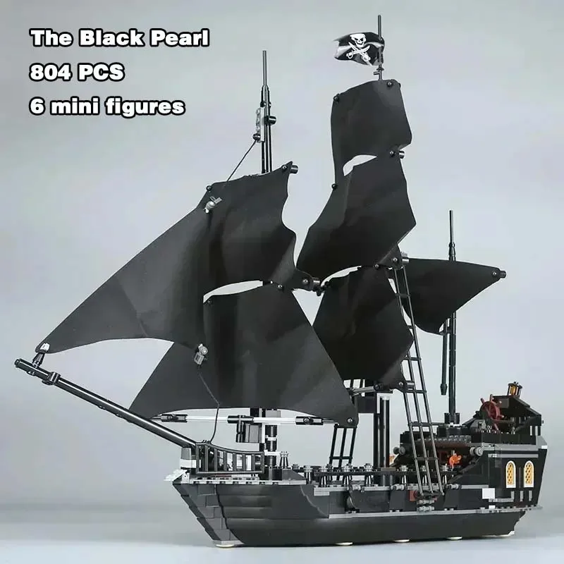 804 PCS Pirates The Black Pearl Ship Building Block Bricks Toy Birthday Christmas Gift Compatible 4184 16006
804 PCS Pirates The Black Pearl Ship Building Block Bricks Toy Birthday Christmas Gift Compatible 4184 16006