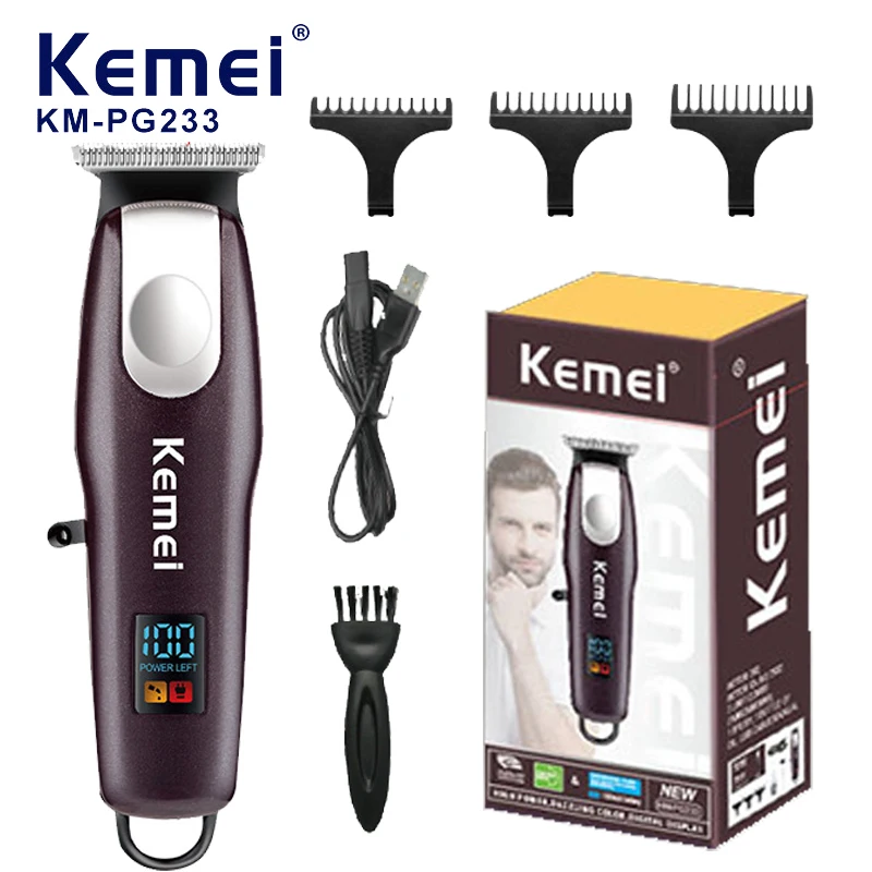 KEMEI Professional Barber Hair Trimmer for Men Electric Beard Cutter Hair Cutting Machine with LED Display Hair Cut Cordless
KEMEI Professional Barber Hair Trimmer for Men Electric Beard Cutter Hair Cutting Machine with LED Display Hair Cut Cordless