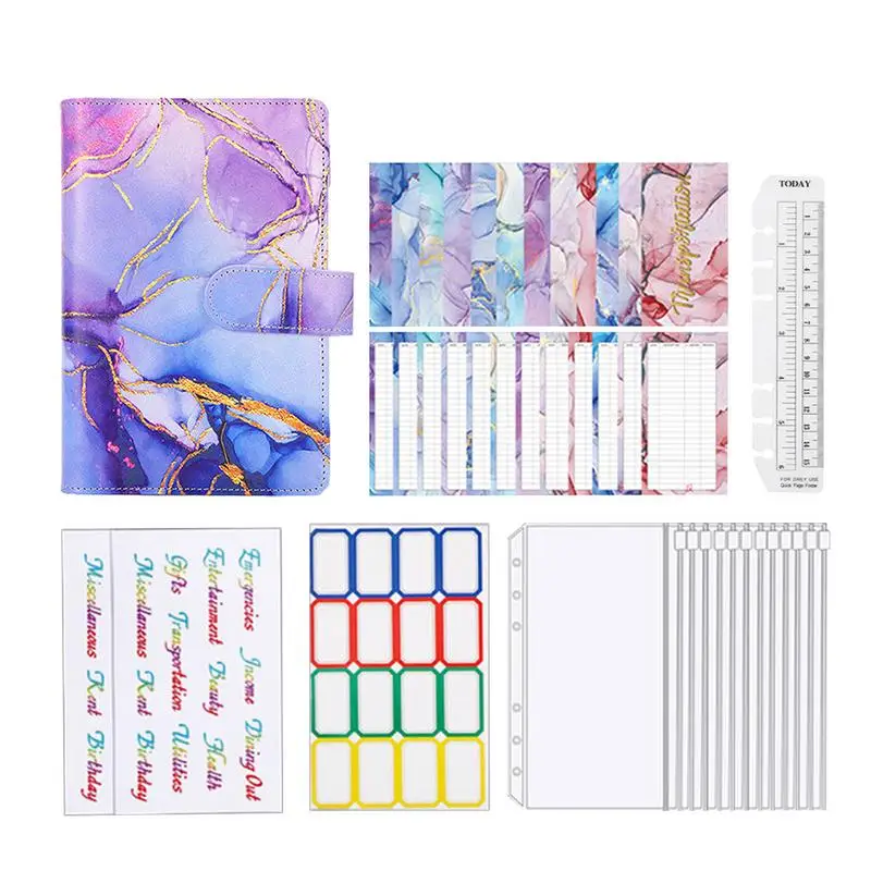 A6 Colorful Budget Planner Color Imitation Gold Pattern Notebook Easy To Carry Money Book Organizer For Cash
A6 Colorful Budget Planner Color Imitation Gold Pattern Notebook Easy To Carry Money Book Organizer For Cash