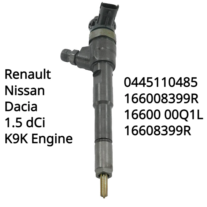 0445110485 новый дизельный топливный инжектор для Renault Clio, Nissan NV200, Dacia Logan 1,5 dCi K9K двигатель 16600839R 16600-00Q1L
0445110485 новый дизельный топливный инжектор для Renault Clio, Nissan NV200, Dacia Logan 1,5 dCi K9K двигатель 16600839R 16600-00Q1L