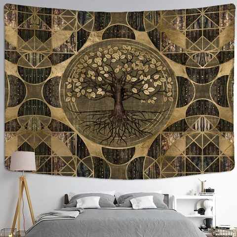 Life Tree Art Tapestry Wall Hanging Bohemian Yoga Mat Large Size Sheets Psychedelic Witchcraft Hippie Home Decor
Life Tree Art Tapestry Wall Hanging Bohemian Yoga Mat Large Size Sheets Psychedelic Witchcraft Hippie Home Decor