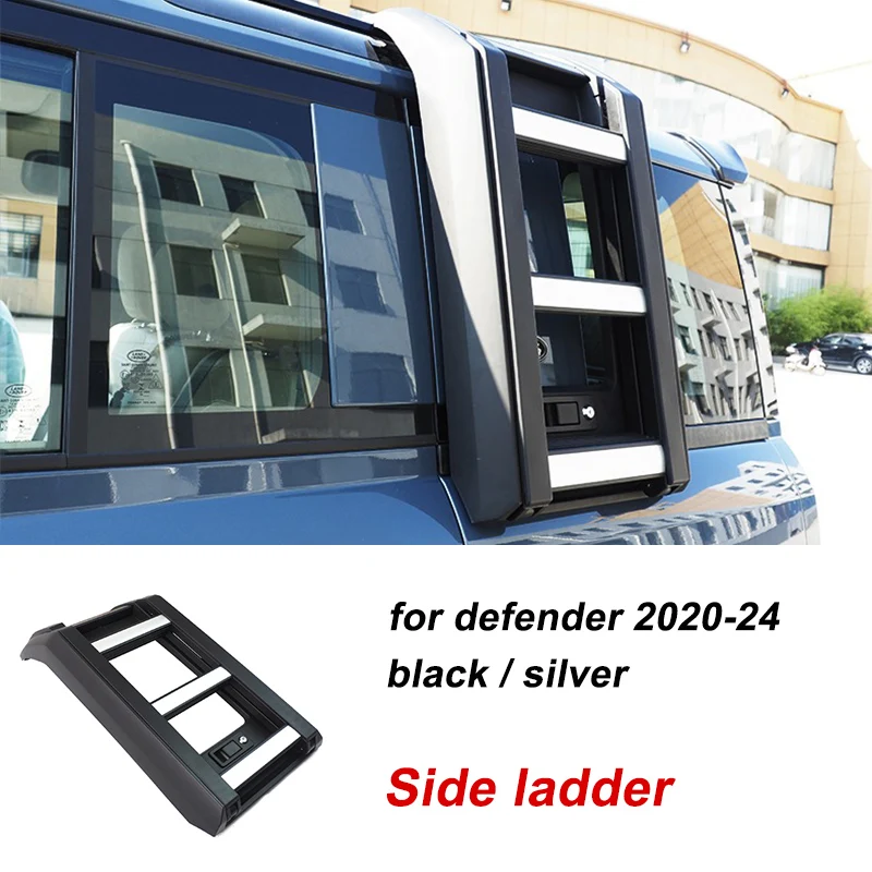 

Ladder for Land Rover Defender 90 110 2020-2023 Side Ladder Aluminium Ladders for Defender Body Kits Roof Ladder