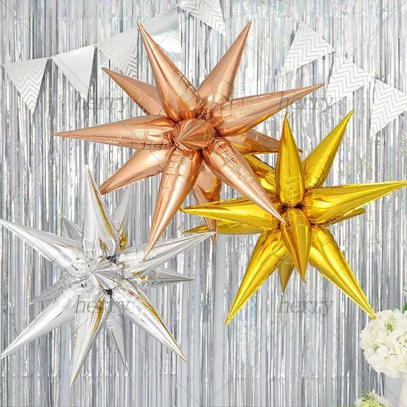 12pcs Explosion Star Balloons Birthday Party Opening Ceremony Wedding Decoration Water Drop Cone Foil Balloon Party Supplies
12pcs Explosion Star Balloons Birthday Party Opening Ceremony Wedding Decoration Water Drop Cone Foil Balloon Party Supplies
