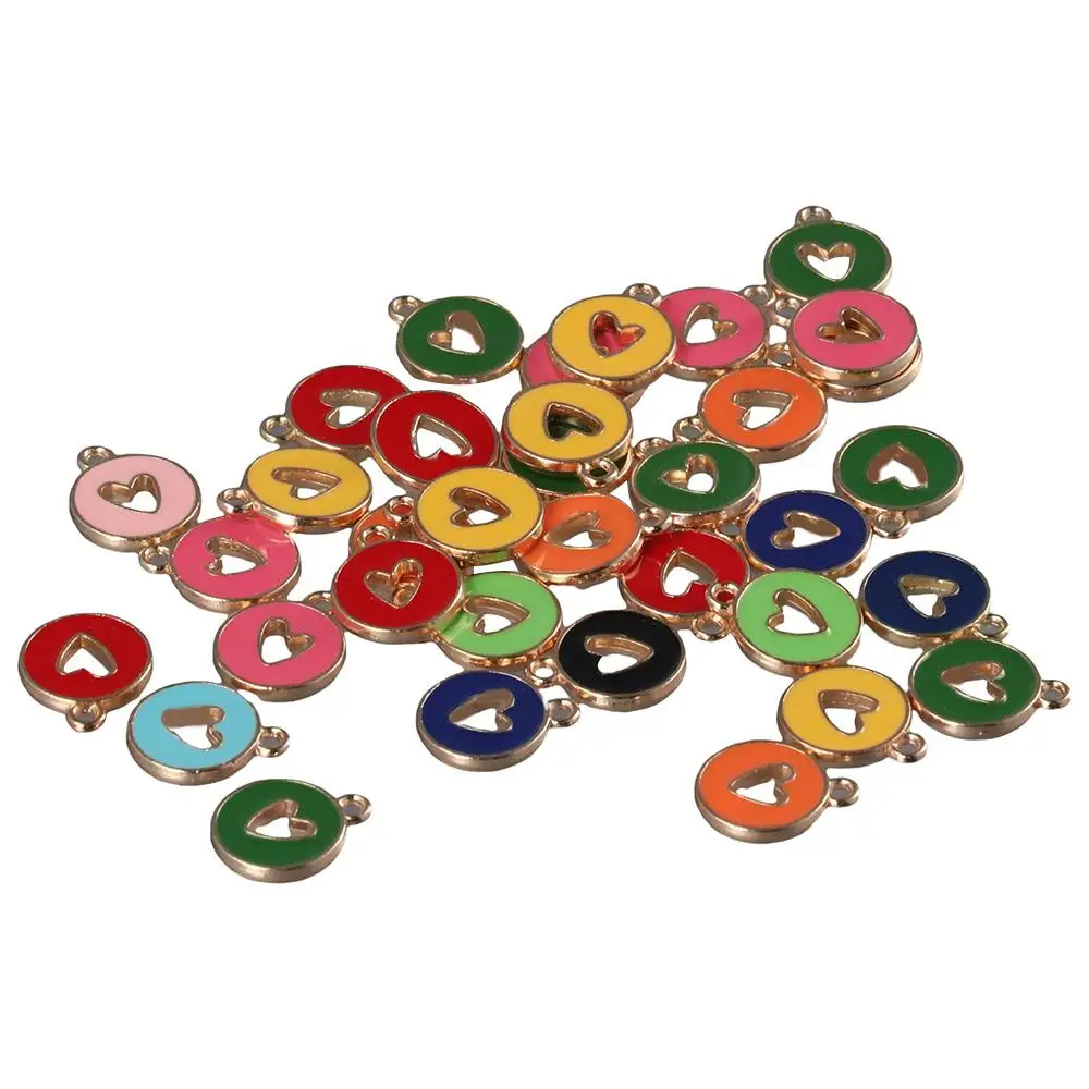 alloy metal Enamel Charms multicolor Flat Round with Hollow Heart Flat Round Charms Handmade Crafts Lovers
alloy metal Enamel Charms multicolor Flat Round with Hollow Heart Flat Round Charms Handmade Crafts Lovers