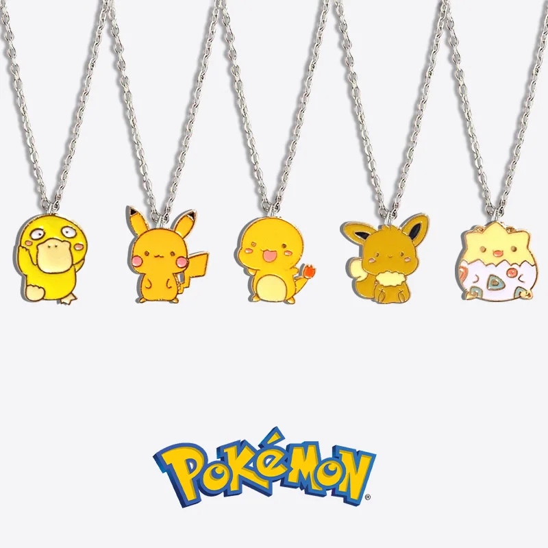 Pokemon Eevee Pikachu Anime Necklace Charmander Metal Cartoon Ornaments Fashion Exquisite Pendan Decoration for Christmas Gift
Pokemon Eevee Pikachu Anime Necklace Charmander Metal Cartoon Ornaments Fashion Exquisite Pendan Decoration for Christmas Gift
