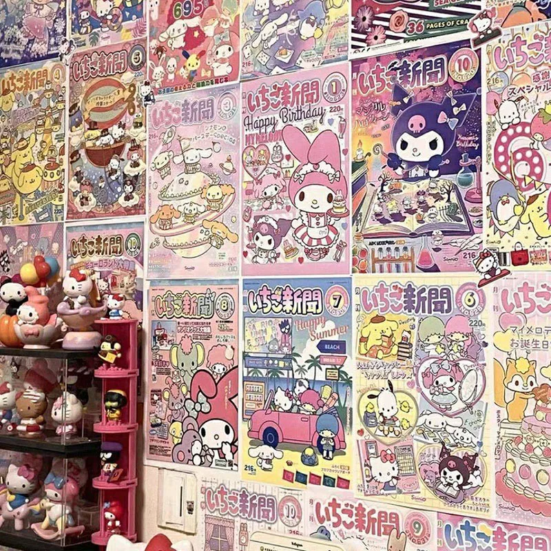10pcs Sanrios Wall Sticker Poster Kawaii Kuromi My Melody Cinnamoroll Room Decoration Sticker Comic Wall Sticker Gift for Girls
10pcs Sanrios Wall Sticker Poster Kawaii Kuromi My Melody Cinnamoroll Room Decoration Sticker Comic Wall Sticker Gift for Girls