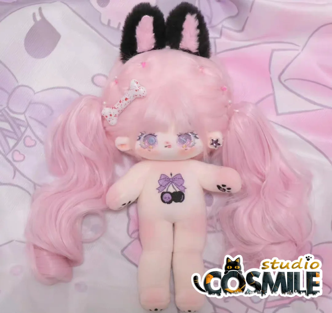 

No attributes Pink Hair Succubus Mima Muma Demon Akuma Monster Subculture Stuffed Plushie Toy 25cm Plush Doll Body Gift Sa