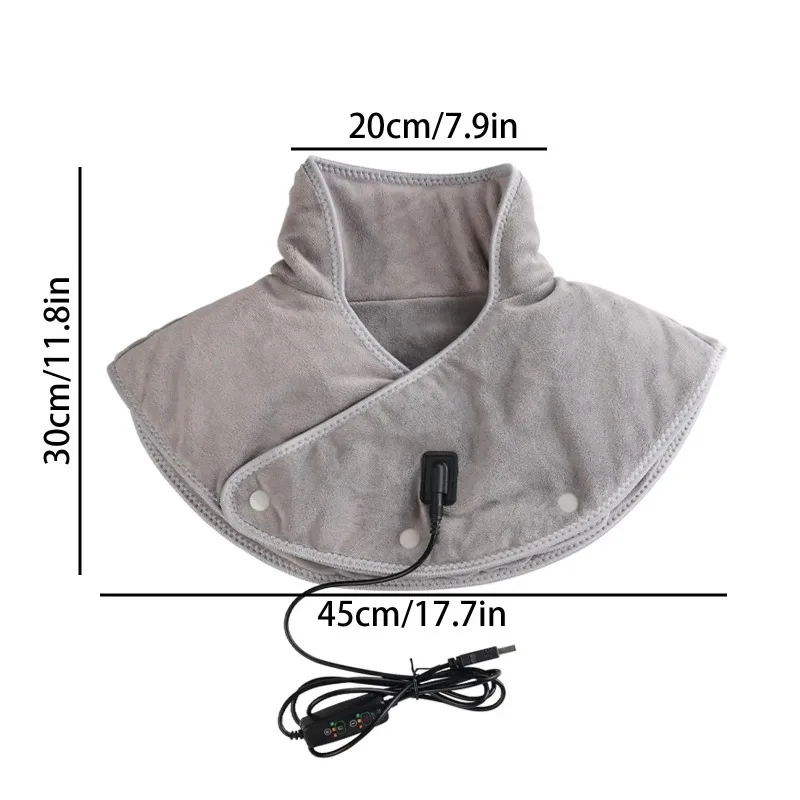 Electric Neck Heating Pad Shoulder Neck Hot Compress Shawl 3 Levels Temperature Adjustable Neck Heated Massager Pain Relief USB
Electric Neck Heating Pad Shoulder Neck Hot Compress Shawl 3 Levels Temperature Adjustable Neck Heated Massager Pain Relief USB
