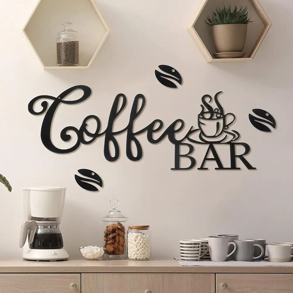 Rustic Metal Coffee Bar Sign Exquisite Workmanship Easy to Install Wall Decor Enhance Coffee Bar Ambience
Rustic Metal Coffee Bar Sign Exquisite Workmanship Easy to Install Wall Decor Enhance Coffee Bar Ambience